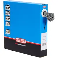 Elvedes Câble de frein intérieur 2000 mm 1 x 19 brins acier inoxydable Slick ø1,5 mm mamelon en V ø5,5 x 10 mm (carton de 100 pièces) - Argent