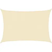 vidaXL Store 160 g/m² Crème 3x5 m HDPE