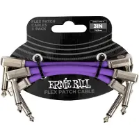 Ernie Ball Cable Patch Flex 7,5Cm - Pack 3 Violet