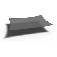Platinum Coolfit Sonnensegel rechteckig, grau Bezug aus 285g/m² Polyethylen (HDPE), 300x500 cm (300 x 500 cm)