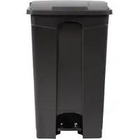 Jantex Poubelle de cuisine à pédale noire 87 L