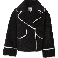 Object Veste mi-saison 'Shiren' noir / blanc cassé