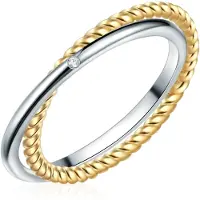 Lulu & Jane Bague or / argent