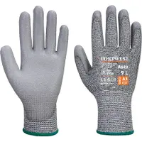 Portwest Gant MR paume PU anti-coupure Gris A622 - Portwest