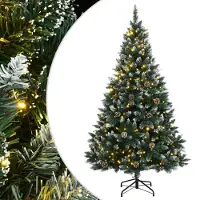 vidaXL Sapin de Noël artificiel 300 LED 210 cm
