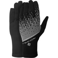 Ronhill Gants de course – Gants réfléchissants pour temps froid et visibilité optimale – Noir – L