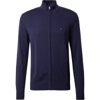 Tommy Hilfiger Vestes en maille 'Flag Embroidery Zip-thru' bleu marine