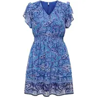 ONLY Robe d’été 'ONLValentina' bleu marine / bleu ciel / bleu foncé