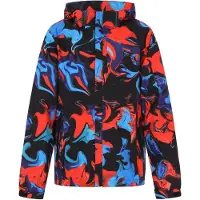 COSIMON Veste mi-saison bleu néon / rouge néon / noir