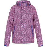 COSIMON Veste mi-saison bleu chiné / corail / blanc cassé