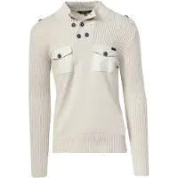 KOROSHI Pull-over blanc cassé