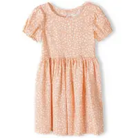 MINOTI Robe abricot / blanc