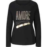 HEINE T-shirt marron / or / gris / noir
