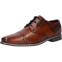 Bugatti Chaussure à lacets bleu marine / marron