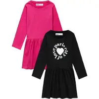 MINOTI Robe rose / noir / blanc