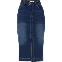 KOROSHI Jupe bleu foncé