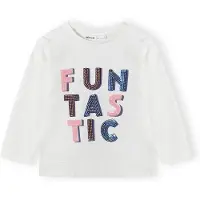 MINOTI T-Shirt bleu / fuchsia / rose clair / blanc