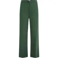 We fashion Pantalon à plis vert foncé