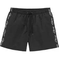 s.Oliver Shorts de bain 'Noah' noir / blanc