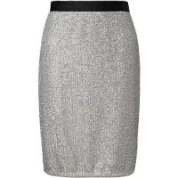 Comma casual identity Jupe noir / argent