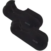 HUGO BOSS Boss 2-pack Shoeliner Finest Soft Cotton Black Str 41-42 2 stk.
