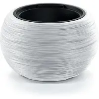 Prosperplast Furu Round Plant Pot 37.8x37.8x23cm Argenté 37.8 x 37.8 x 23 cm