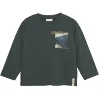 En fant T-Shirt vert foncé / mélange de couleurs