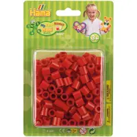 Hama Strijkkralen Maxi - Rood, 250st.