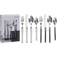 Excellent houseware Cutlery Black 24 stk.