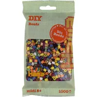 Toymax Perles à repasser bio - Mélange de pastels (197), 1000 pièces.