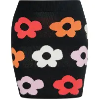 Mymo Jupe jaune / rouge / noir / blanc