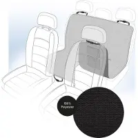 Flamingo Car Seat Cover Noir 145 x 150 cm