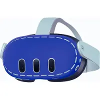 VORTEX VR Protège-masque en silicone pour Meta Quest 3 | Bleu