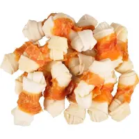 Flamingo Chicken Knotted Bone Dog Snack 400g Clair