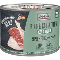 Mac'S Fin Gourmet 6 x 200 g pour chat - Bœuf & Lapin