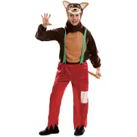 MOM Big Bad Wolf Kids Costume Rouge 3-4 Years Enfants