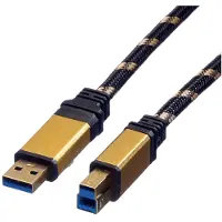 Roline Gold - Câble USB - USB Type B (Mâle) vers USB Type A (Mâle)