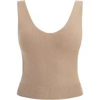 Faina Tops en tricot beige foncé