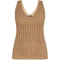 Faina Tops en tricot or