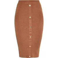 NAEMI Jupe marron / or