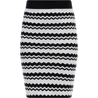 Faina Jupe gris argenté / noir / blanc