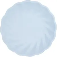 Amscan Assiette Maxi Vert Décor ronde lavande