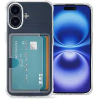 IMoshion Coque silicone avec porte-cartes Apple iPhone 16 - Transparent