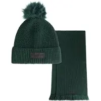Malelions Bonnet et Écharpe Set Knitted Femmes