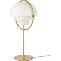 Gubi Multi-Lite Lampe de Table White Semi Matt | Brass