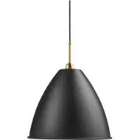 Gubi Bestlite BL9 Suspension Brass Base | Soft Black Shade | Large