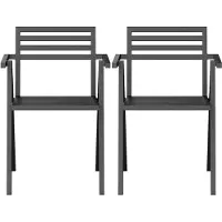 Nine 19 Outdoors Fauteuil Empilable Black