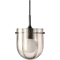 Gubi Suspension , Seine, dimmable, Bronze / laiton ancien, Salon / séjour, Verre, Design