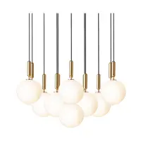 Nuura Miira 13 Suspension Miira 13 Large | Brass|Opal White