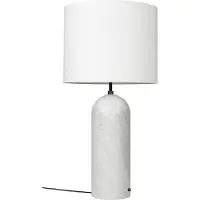 Gubi Gravity Lampadaire White marble | White Shade | XL Low